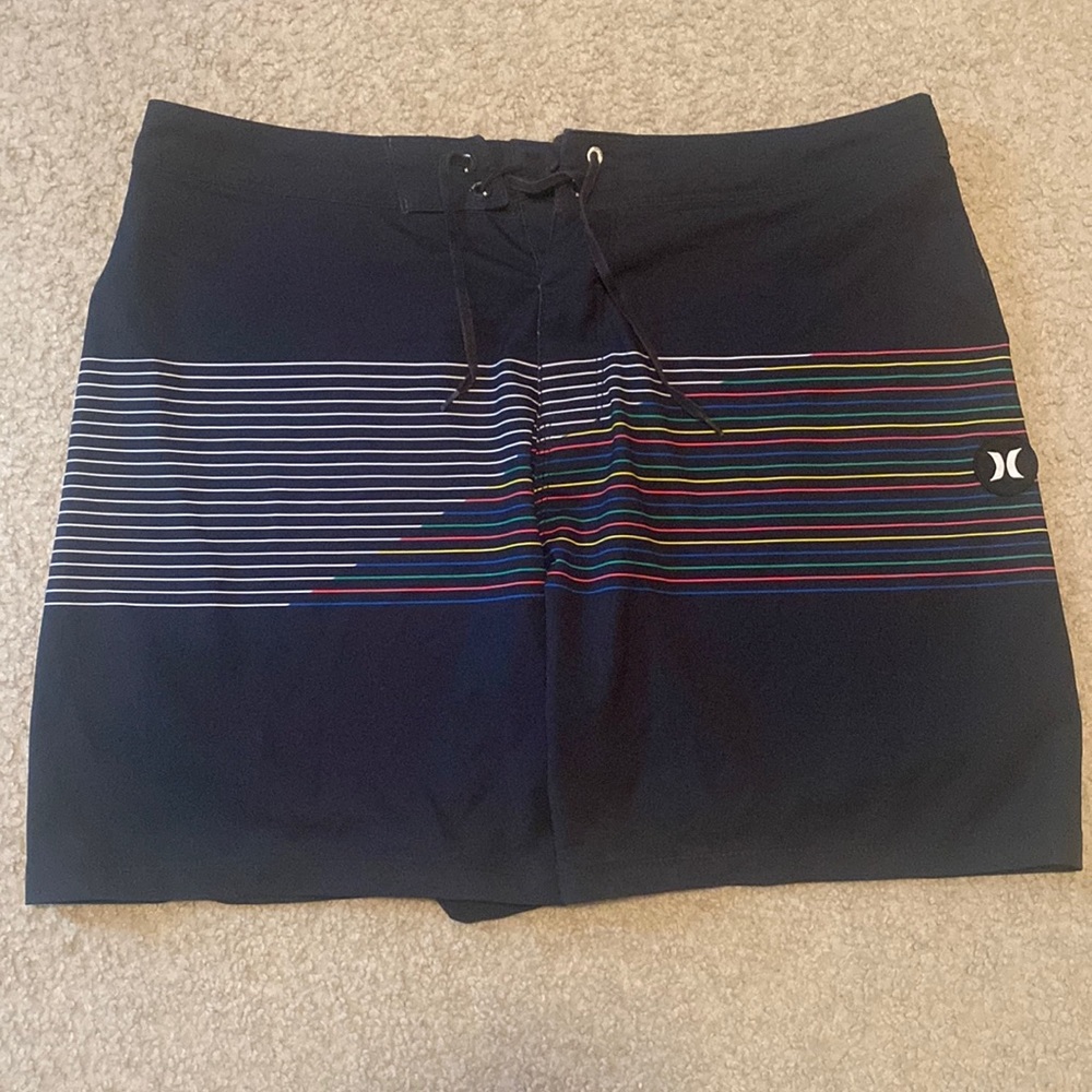 Mens Hurley Black Swim Trunks